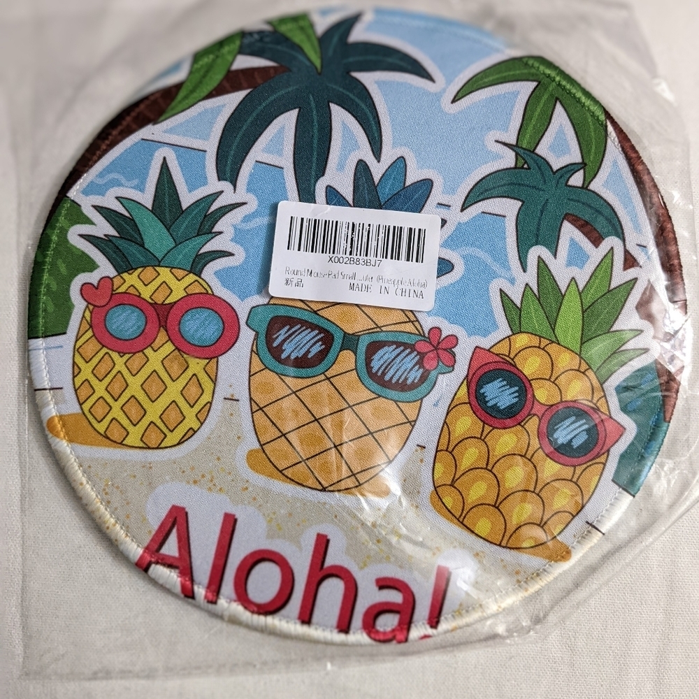Mouse Pad, Round Mouse Mat. Non-Slip Mousepad, Rubber Base